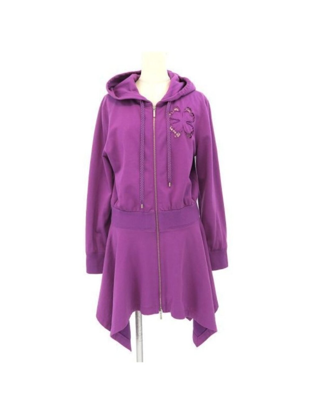 Chanel Zip Hoodie Purple